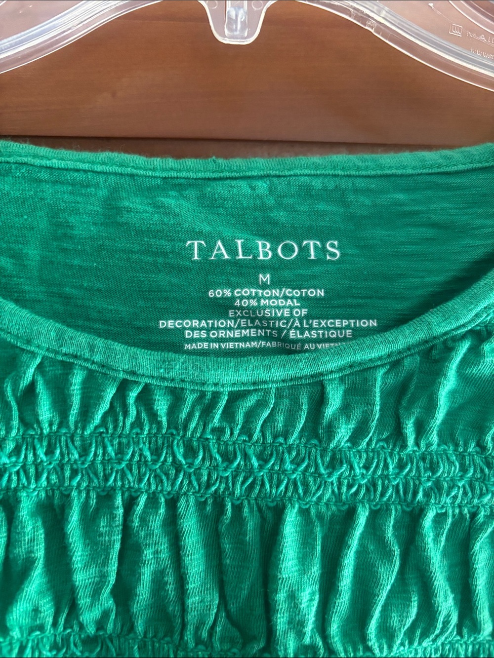 Talbots smocked tee! - Picture 2 of 2